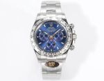 Rolex Daytona  904L Steel 40mm 4131 Movement Ceramic Bezel Blue Face Watch